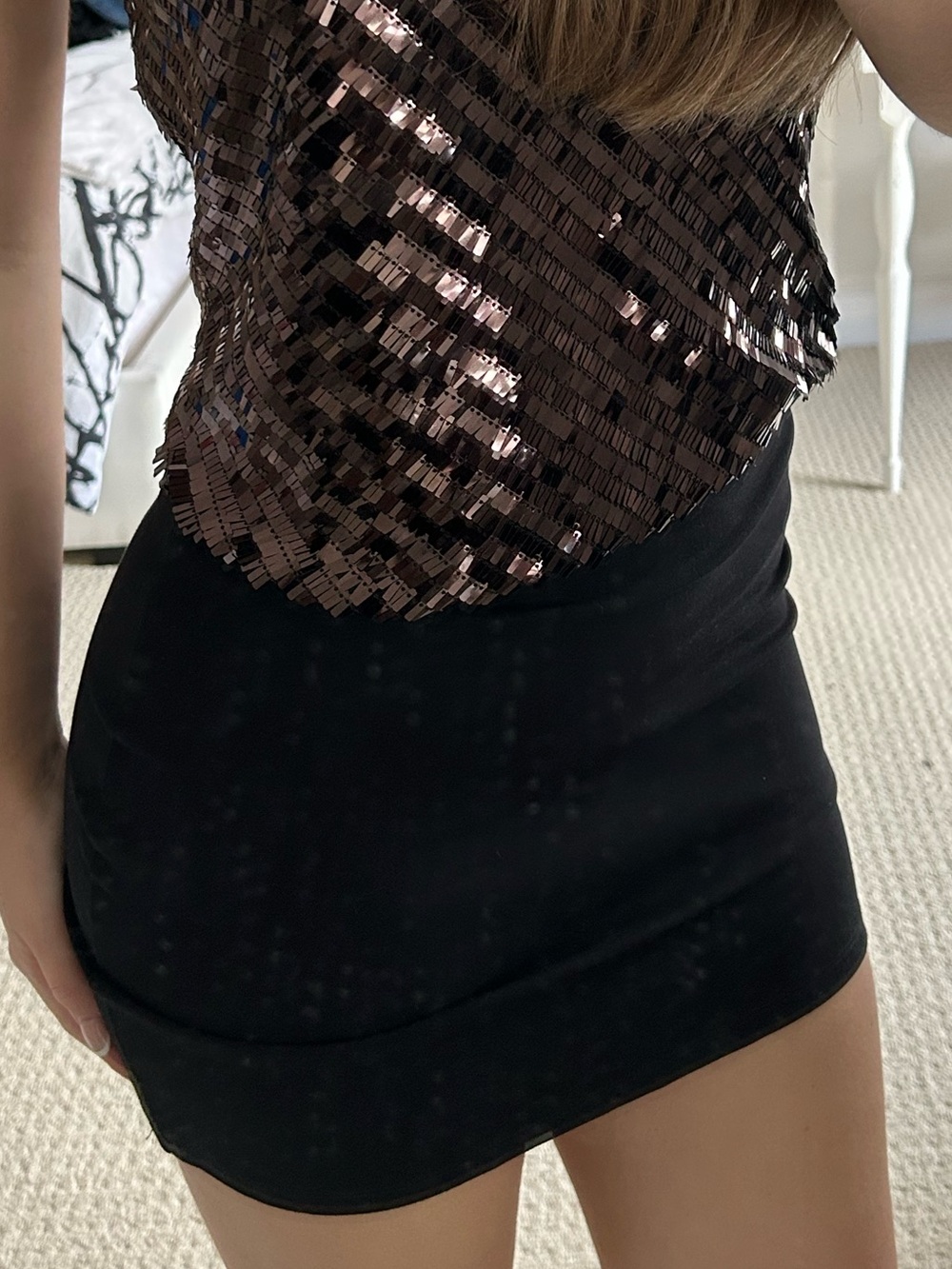 Sunday Best Black Mini Skirt